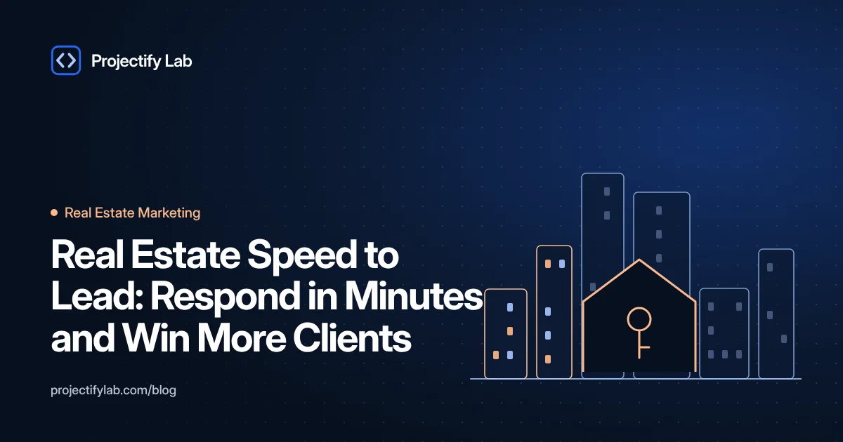 Real Estate Speed to Lead: Respond in Minutes and Win More Clients - Projectify Lab Real Estate Marketing guide featured image