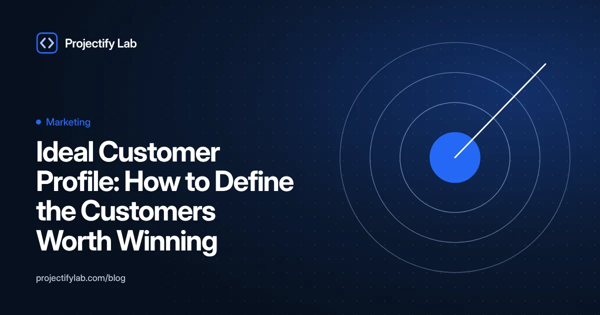 Ideal Customer Profile: How to Define the Customers Worth Winning - Projectify Lab Marketing guide featured image