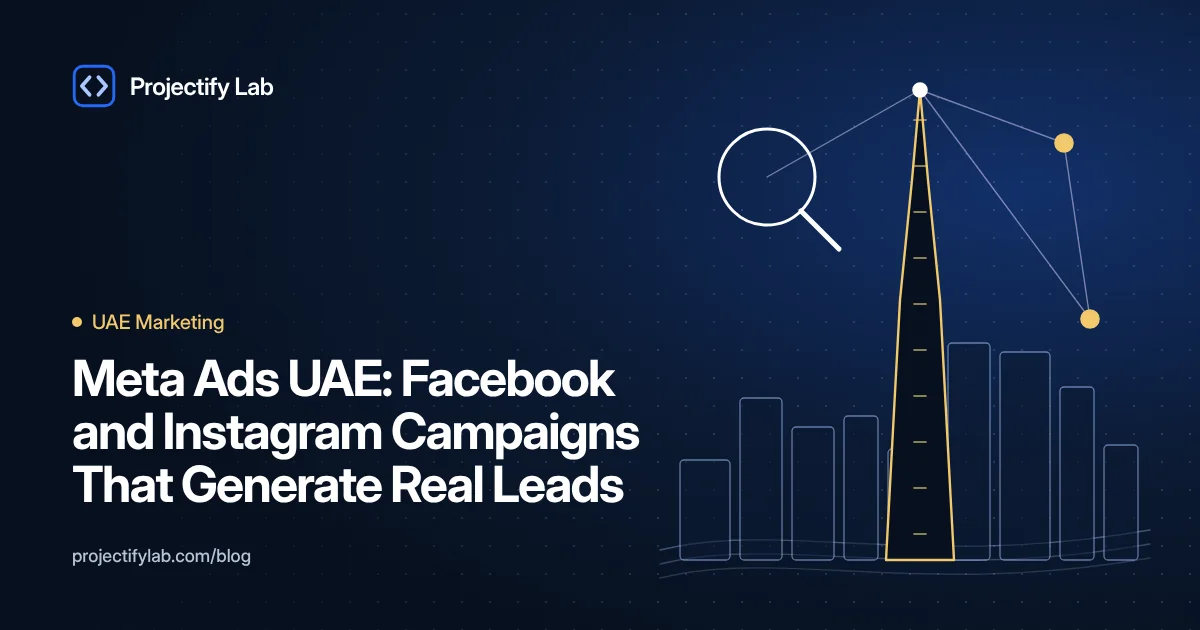 Meta Ads UAE: Facebook and Instagram Campaigns That Generate Real Leads - Projectify Lab UAE Marketing guide featured image